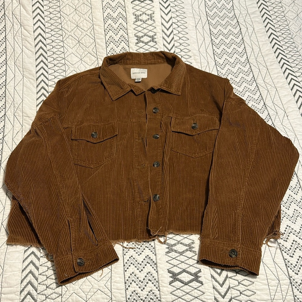 American Eagle Cropped Corduroy Jacket